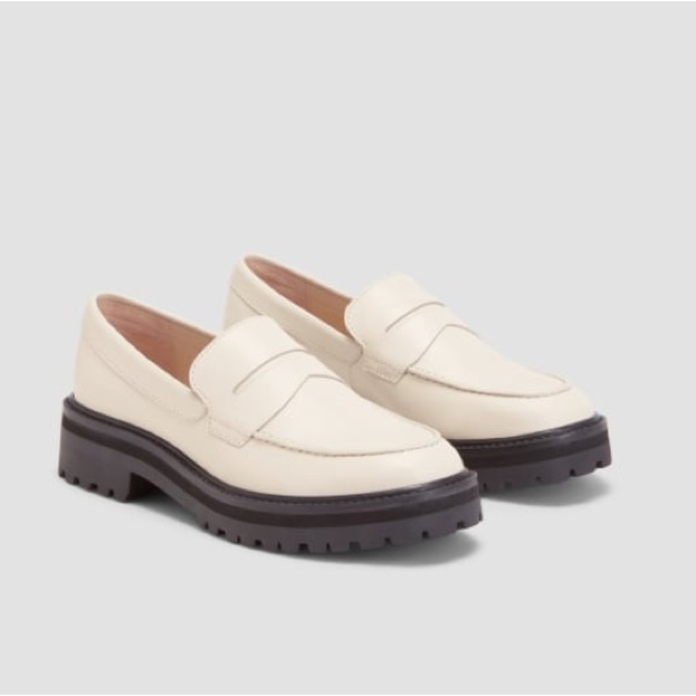 Everlane The Lug Loafers in White (size 9.5)